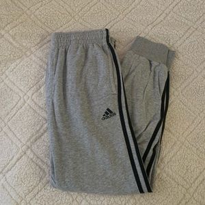 grey adidas joggers